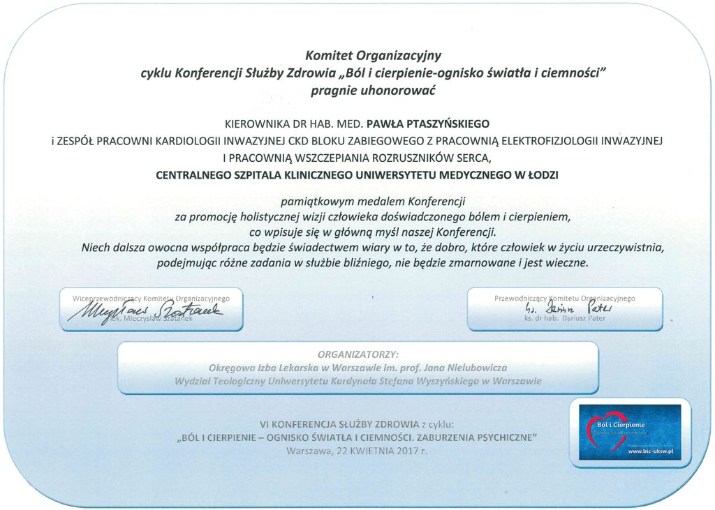 Pamiątkowy medal Konferencji