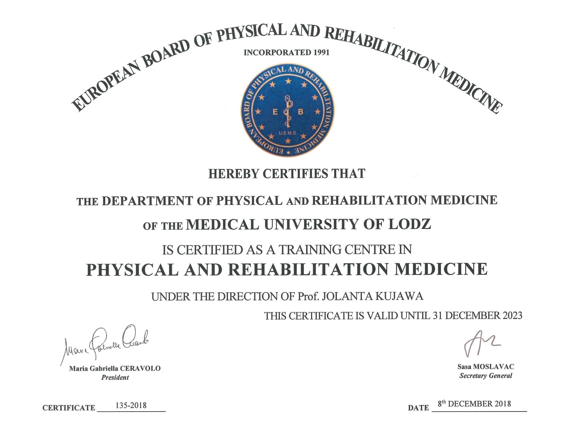 Physical and Rehabilitation Medicine