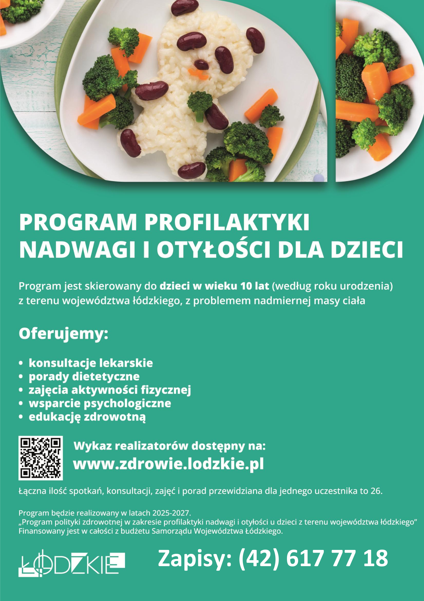 Plakat programu profilaktycznego nadwagi i otyłości