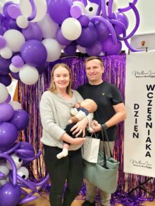 Wcześniak CSK Franio z rodzicami