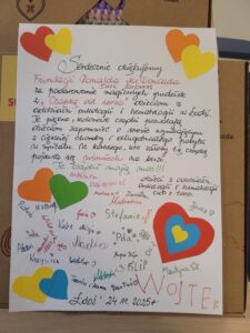 LIST Z PODZIĘKOWANIEM OD PACJENTÓW DLA FUNDACJI RONALDA MCDONALDA ORAZ FIRMY DHL EXPRESS