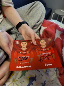 OTRZYMANE AUTOGRAFY OD PIŁKARZY ŁÓDŹ WIDZEW