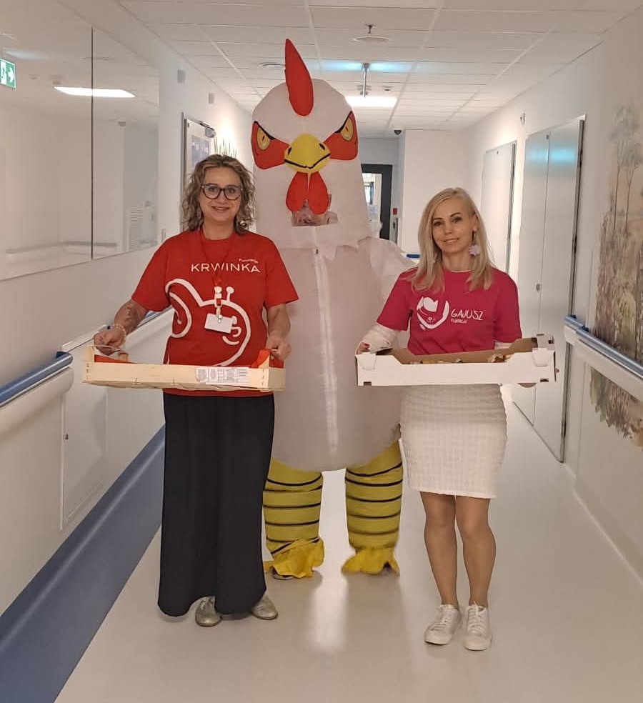 Wolontariusze Fundacji Krwinka i Gajusz