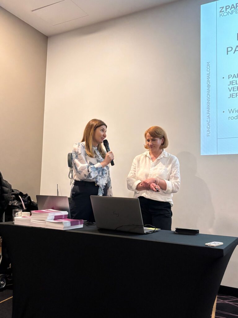 dr hab. n. med. Agata Gajos, prof. UM podczas prelekcji