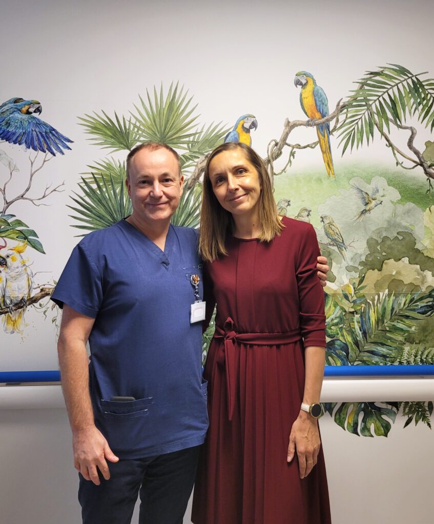 Prof. dr hab. n. med. Wojciech Młynarski - Kierownik Kliniki Pediatrii, Onkologii i Hematologii, Anna Marusia - Prezes Zarządu Fundacja Urtica Dzieciom